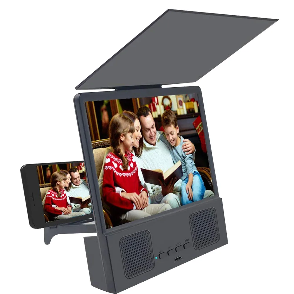 Srl8 8.5' Universal Cell Phone Screen Magnifier With Bluetooth Speaker