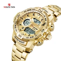 

MIZUMS Top Brand 8014 Men Watches Fashion Business Quartz Watch Mens Military Chronograph Wristwatch Clock Relogio Masculino