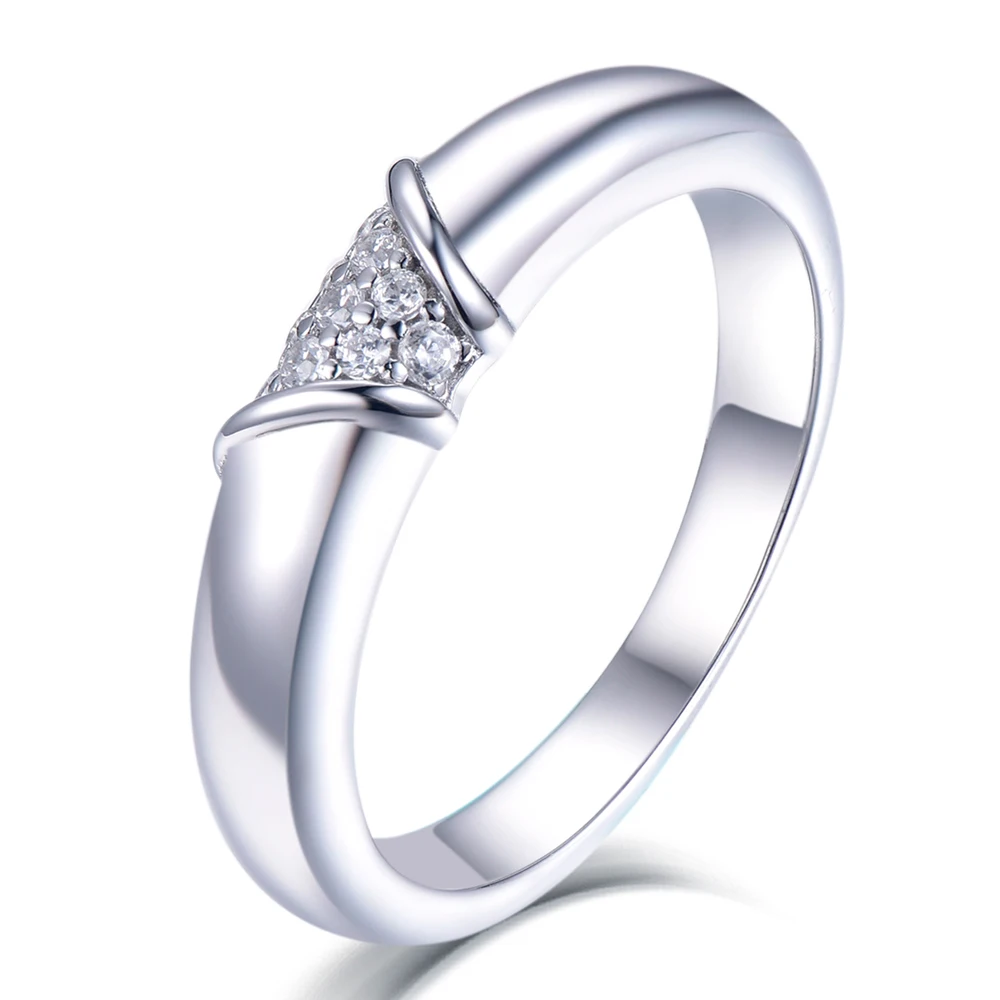 

SKA 925 Sterling Silver Jewelry Latest Design Ladies Rings Simple and Elegant Appearance Sterling Silver Promise Rings