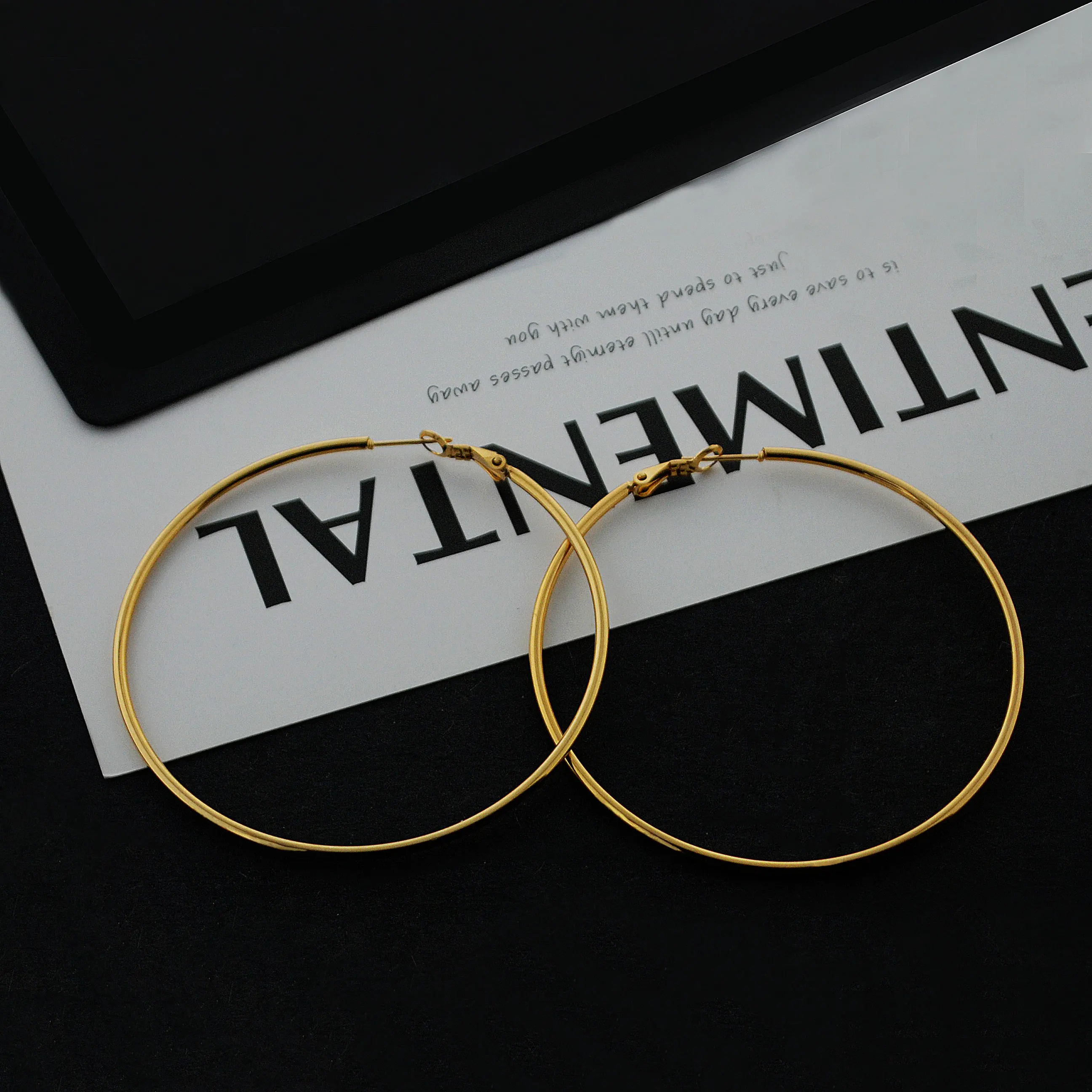 

Stainless Steel Earring Hoop Earrings Fashionable And Simple Hoop Earrings For Decorative Wear