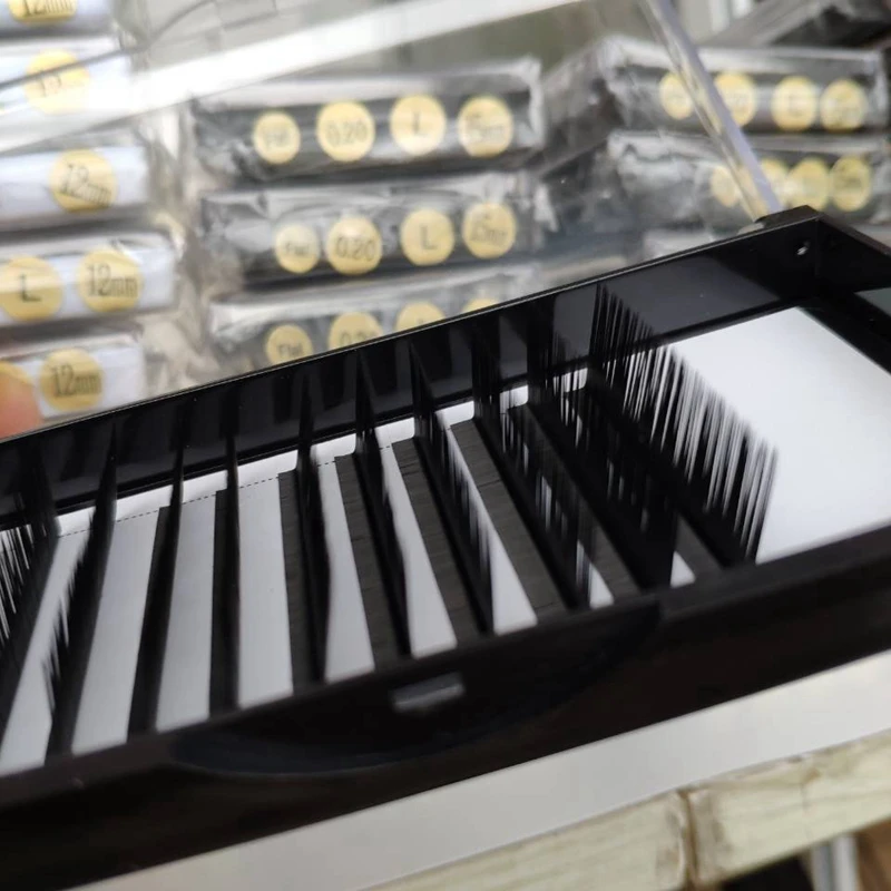 

classic eyelash extension trays supplies individual l curl lash extensions 0.15 0.20 pre made eyelash extensions