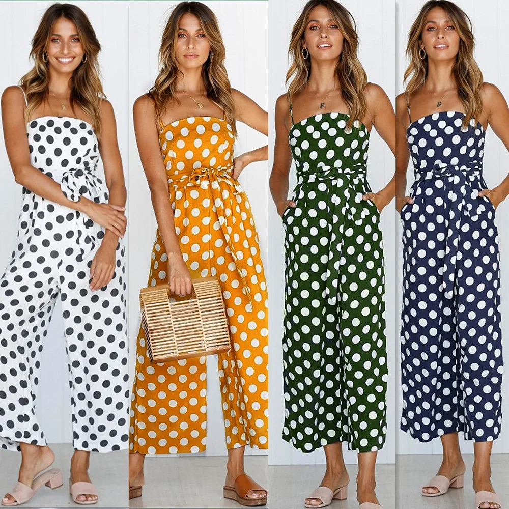 

Adult point long 2019 womens fashion jumpsuits women