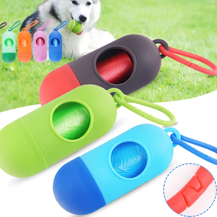

Wholesale Biodegradable Poo Pet Waste Holder Dog Poop Bag With Dispenser, Green/blue/black/pink/orange