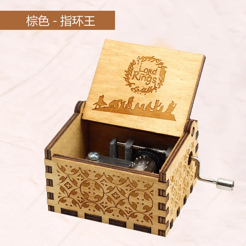 2020 Caoxian Handmade Wholesale Laser Cut Wooden Music Box For Arts And
