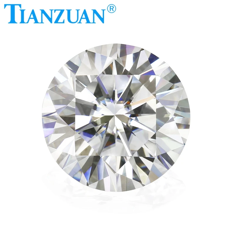 DF  Grade super white Moissanites Round Brilliant cut Sic material similar to diamond very much