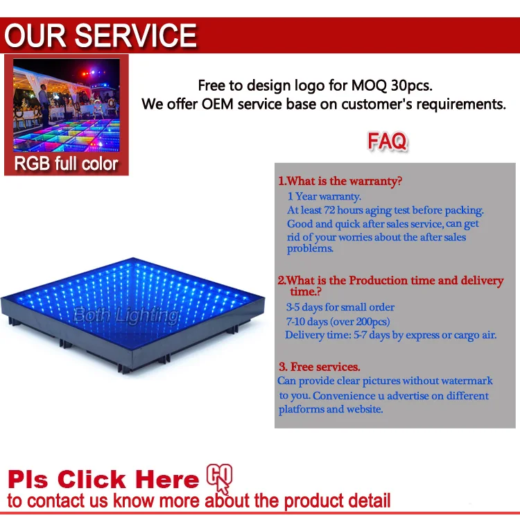 Buy Disco RGB New Dance Floor Led Video 3D DJ led dance floor for sale