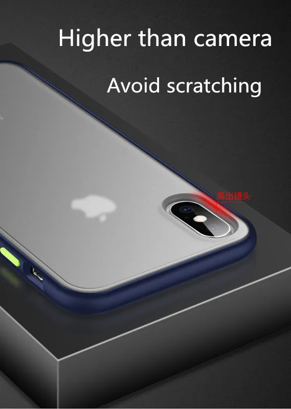 Fashion Design Matte Bumper Clear Case For Iphone XS MAX Case Cover