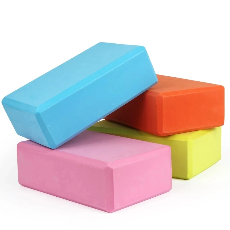 

DropShipping Eco Friendly Yoga Brick High Dense Eva yoga block Foam Fitness Gym Strap Set Custom Logo 120g 180g Eva Yoga Blocks