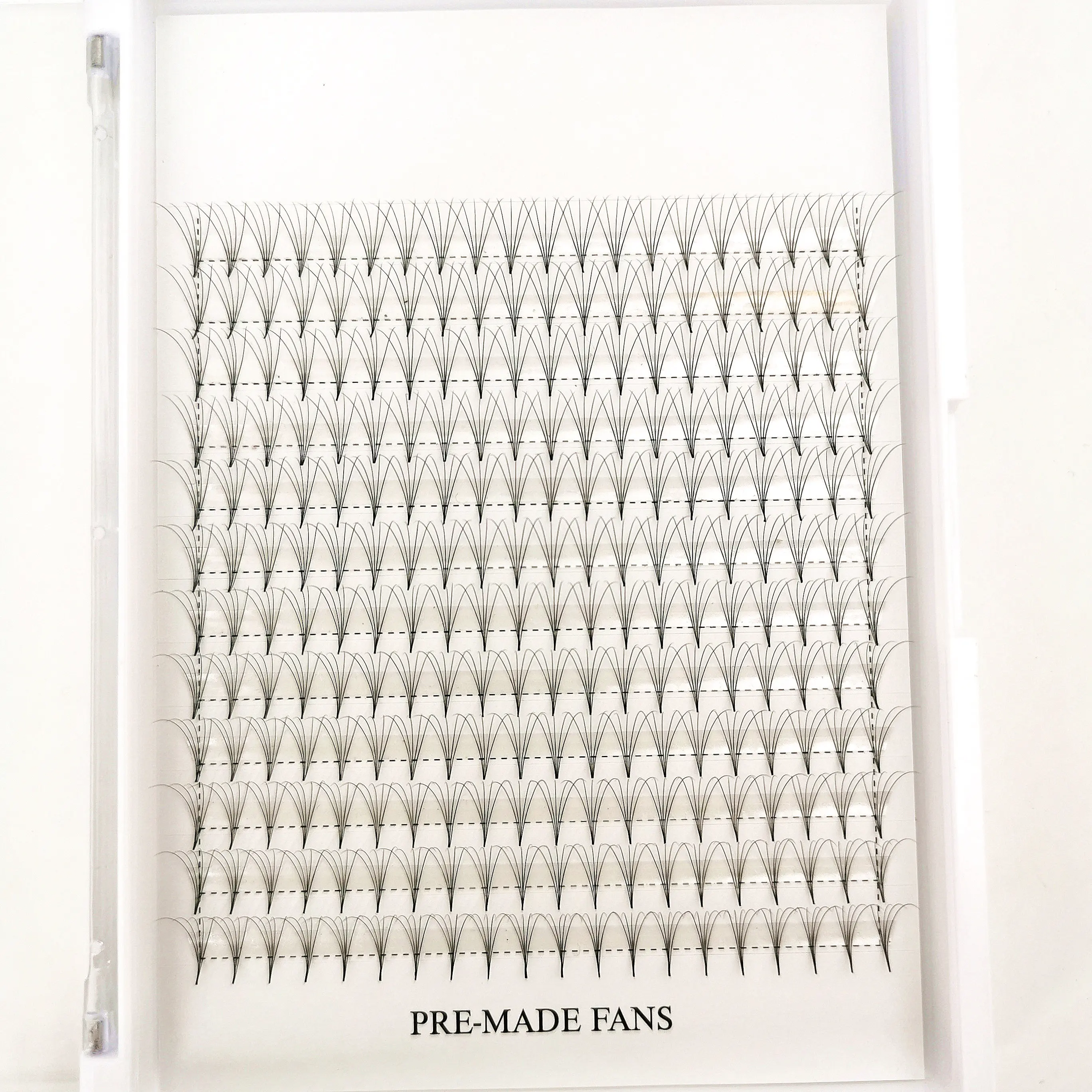 

New arrival lash premade fans eyelash in different length and curl