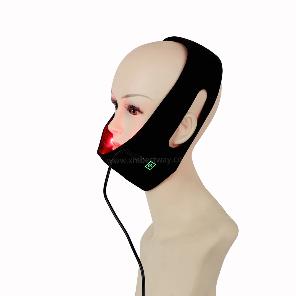 

Weight loss Red led Light chin wrap Infrared Light Pad 635nm 850nm Red Light Therapy for double chin, Black