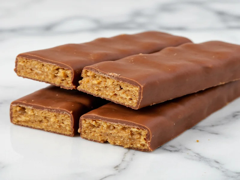 Sliced homemade Twix bars on marble surface