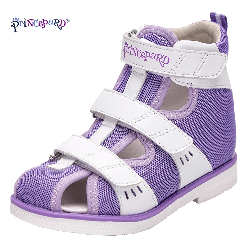 

Princepard Orthopedic Shoes for Children Genuine Leather Corrective Shoes Summer Sandals for Flat Feet
