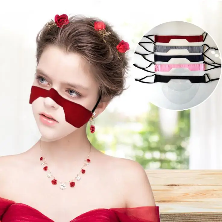 

factory custom high quality Deaf-mute face cover facemask clear window lip language transparent facemask plastic, Picture