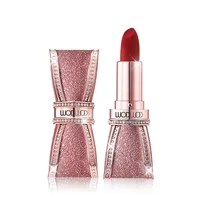 

2019 new design popular matte lipstick diamond waterproof lipstick butterfly lipstick