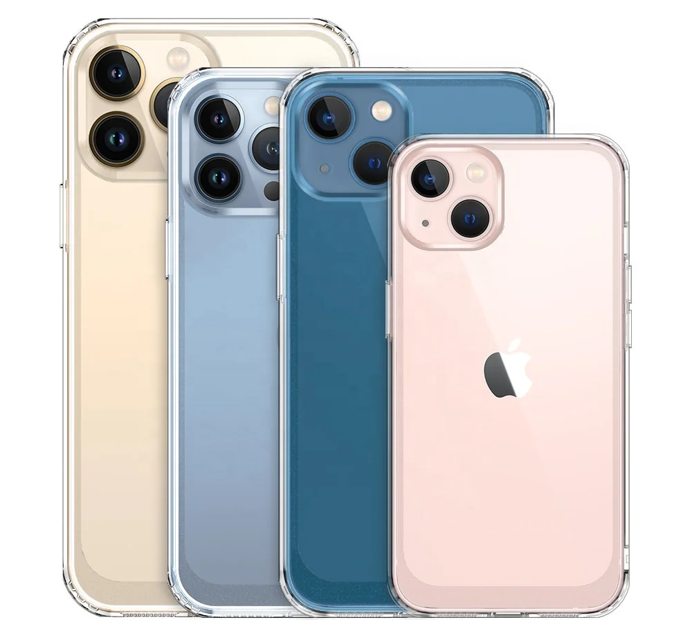 

low moq slim matte effect shockproof transparent mobile phone cover soft tpu acrylic phone case case for iphone 13 pro max, 1 colors