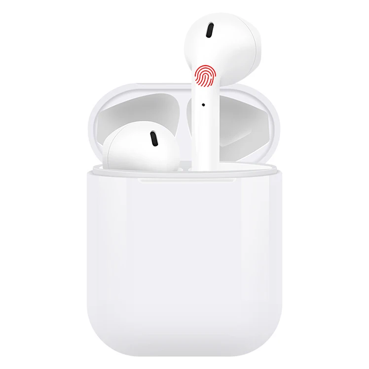 

i12 Tws Wireless Earphones Wireless Touch Control Earbuds Headset Tws i12, White
