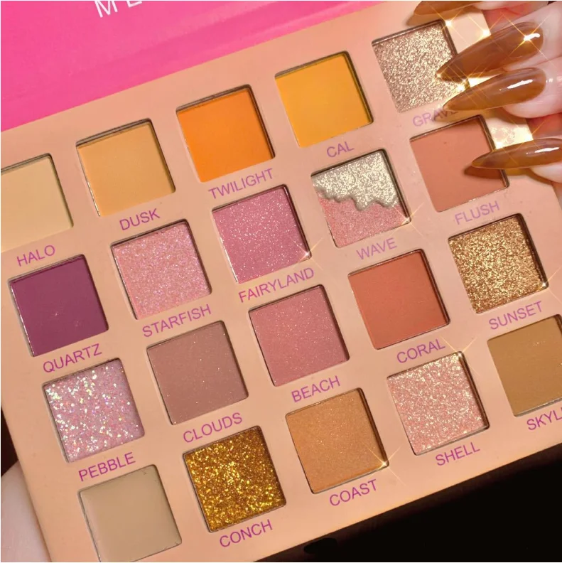 

Custom Makeup Pigmented 20 Colors Eye Shadow Palette Waterproof Eye Shadow Long lasting