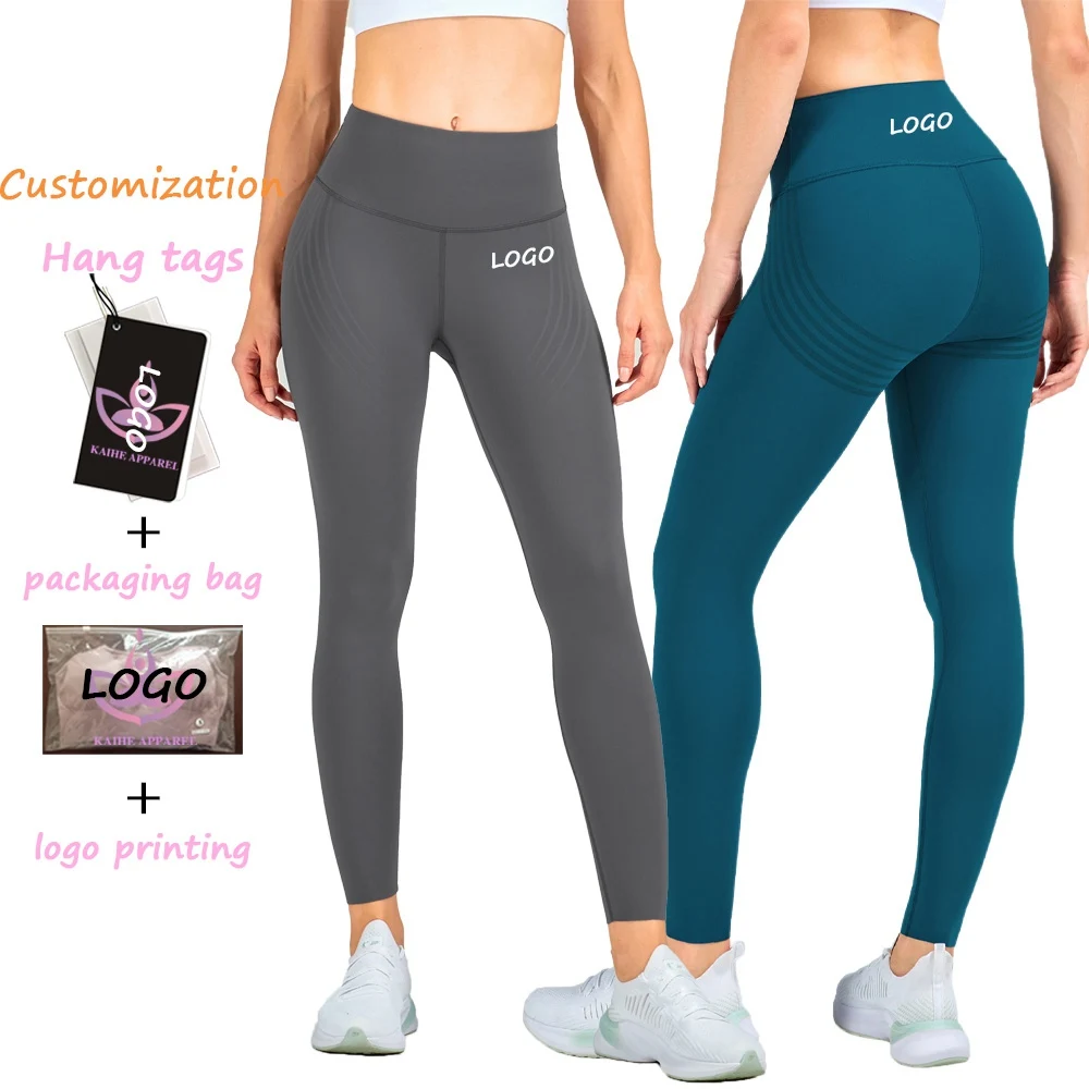 

High End Lady 80% Nylon 20% Lycra Athletic Workout Gym Tights Women Compression Stretchy Soft Luxury Fitness Yoga Pants Leggings, As picture