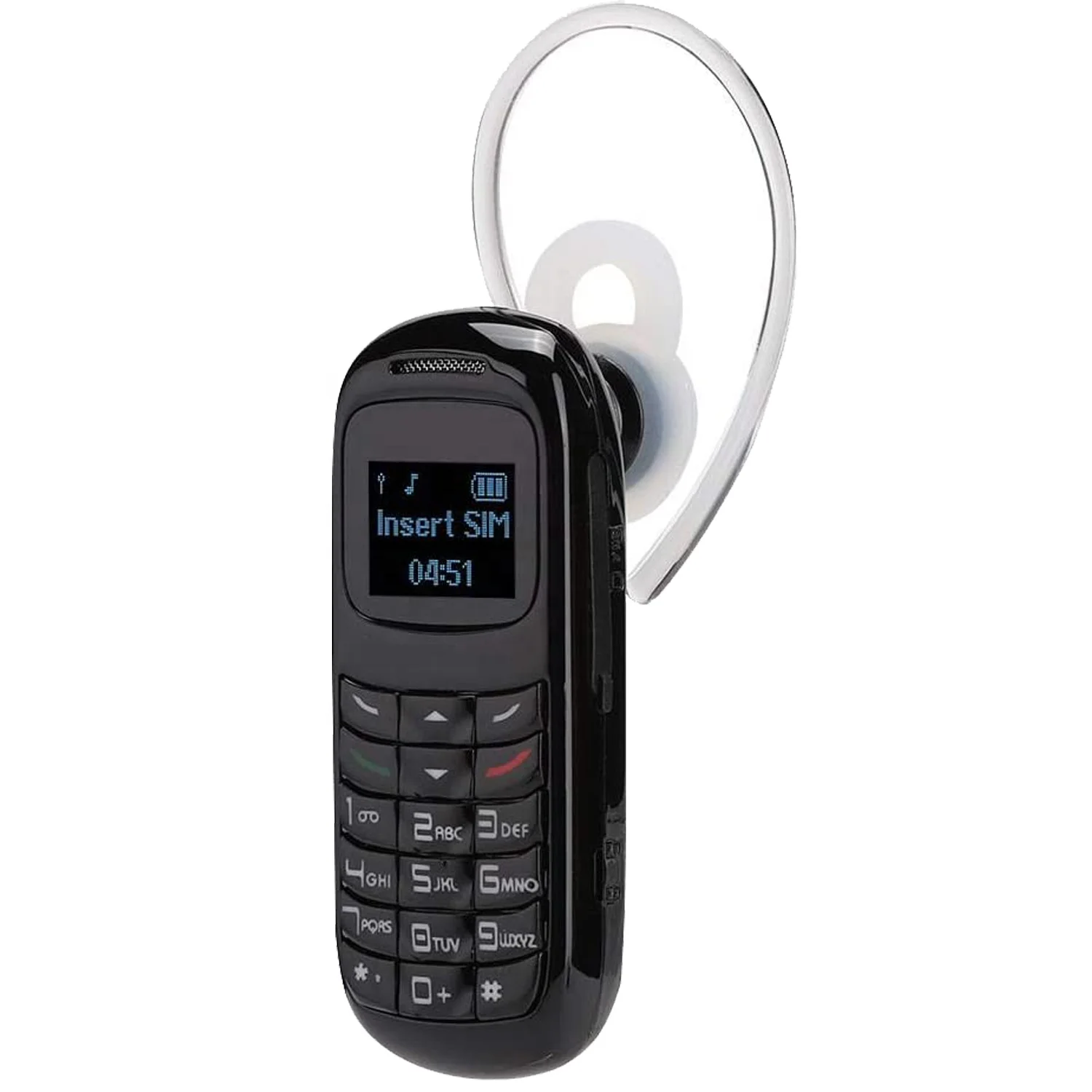 

GSM Unlocked Mini Mobile Phone BT dialer Earphone Voice Changer 0.66 inch Single SIM Card Cell Phone