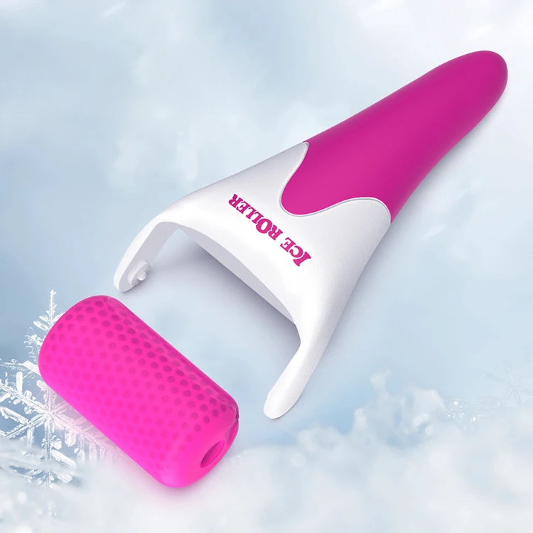 

Factory direct white skin cooling ice roller facial customized