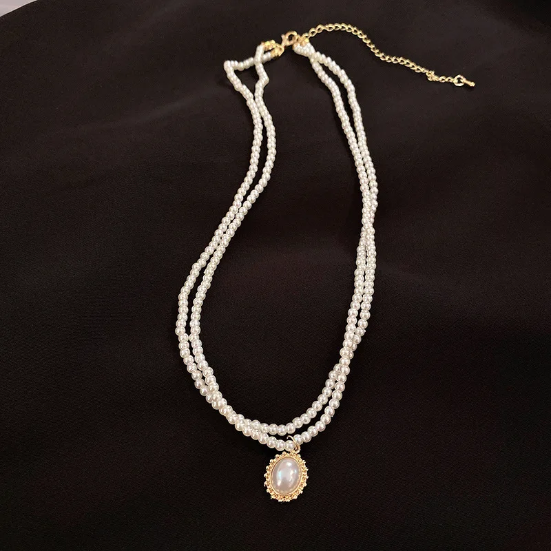 

fashion trendy pearl pendant imitation pearl necklace