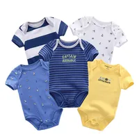 

Summer wear short sleeve infant boys clothing 6-24 months baby bodysuits cotton jumper bayi