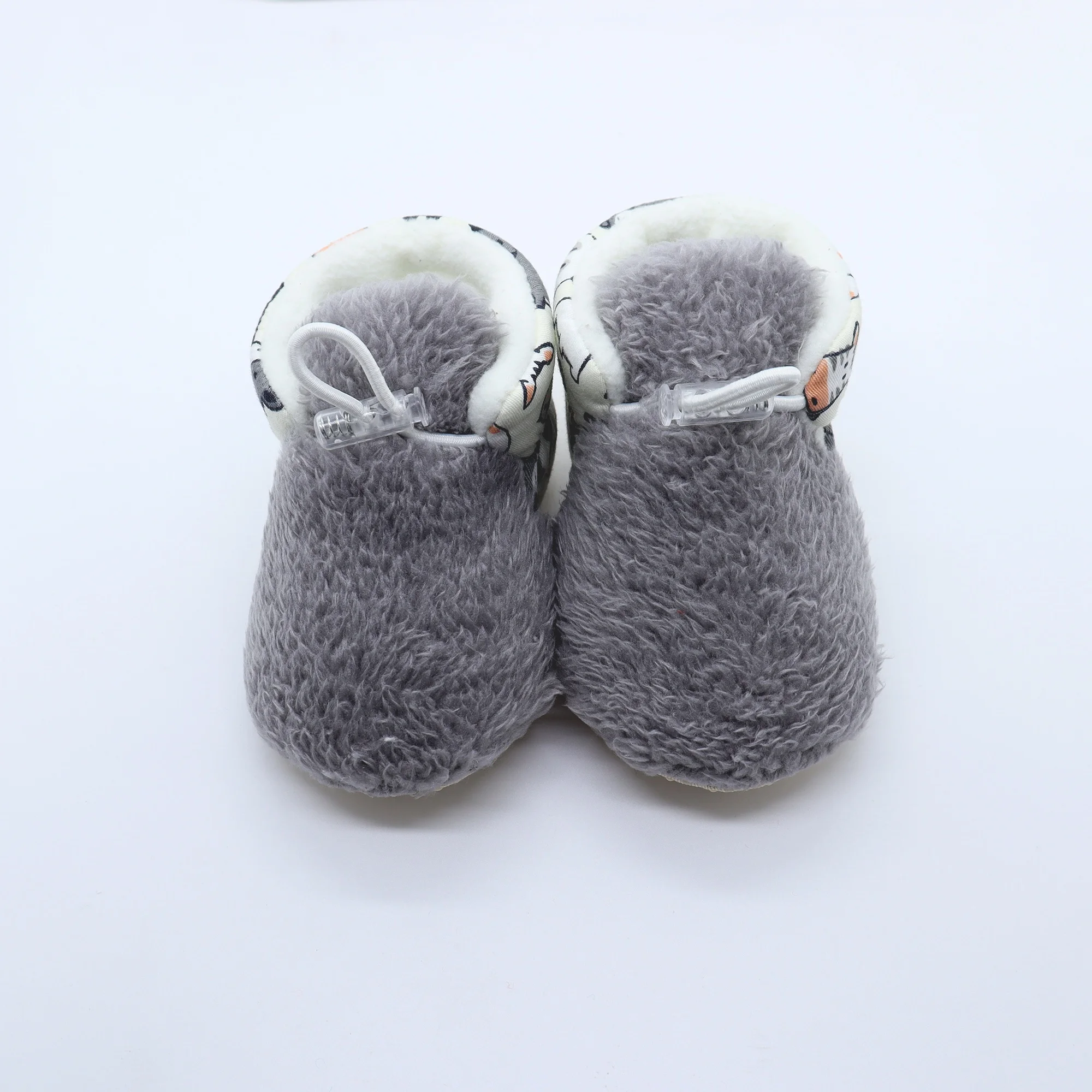 

High Quality Newborn Baby Booties New Style Winter Toddler Shoes Warm Plush Casual Baby Shoes Pure Color Baby Boots