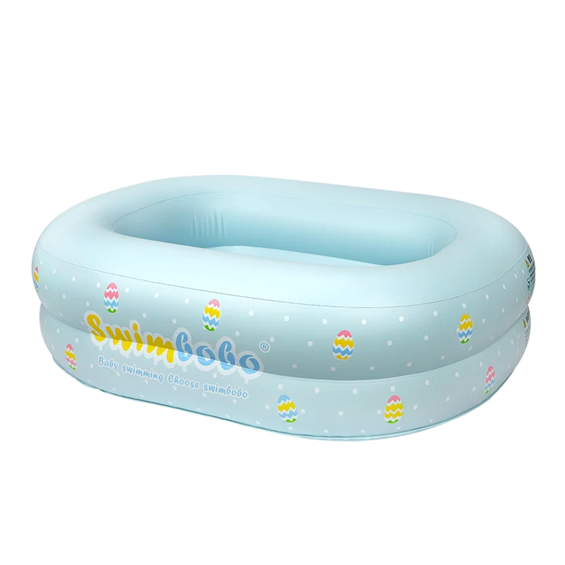 

Kingpou hot square Portable Bathtub Small Swim pool Shower Basin Inflatable baby bath tub foldable, Blue