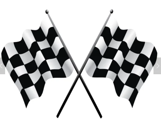 Accessori per la casa 10pcs poliestere Mini Racing Flag Plaid mano bandiera Concorso bandiera del partito di compleanno della decorazione a scacchi bandiera del partito 