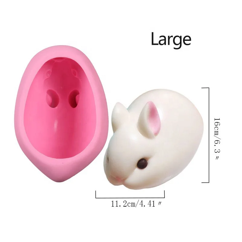 

Cute size white rabbit mousse cake silicone mold rabbit yogurt pudding chocolate mold soap candle Ice cream jelly silicone mould, Transparent,pink