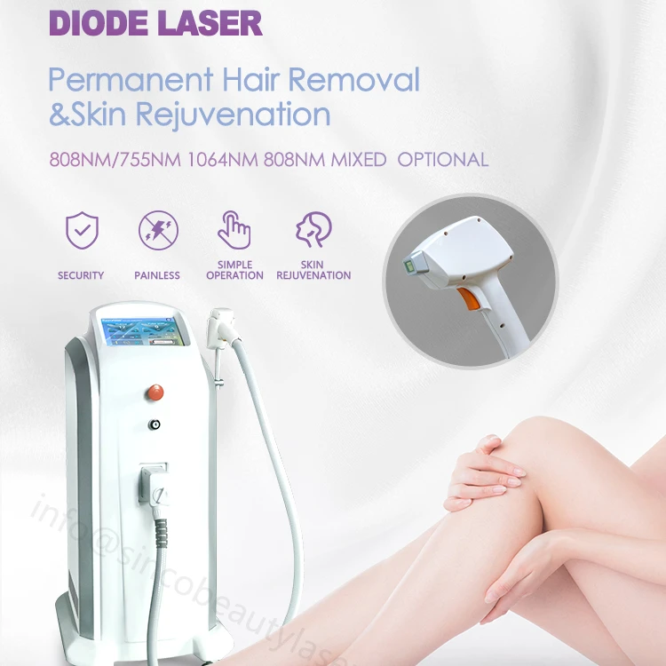 

Sinco ice Diode Laser 755 808 1064 Diode Laser Hair Removal Machine