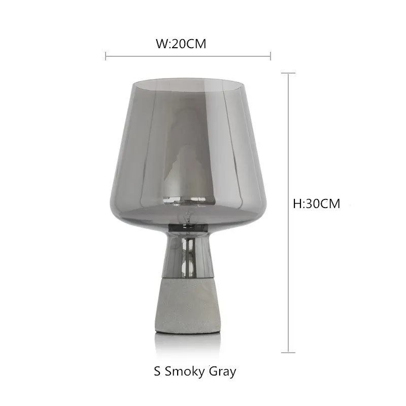 Postmodern minimalist led table lamp Nordic personality table lamp creative style bedroom lighting cement bedside light