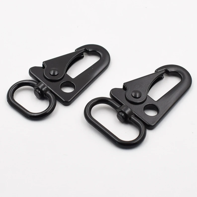 

zinc alloy backpack sling hook key chain fitting black hk swivel snap hook