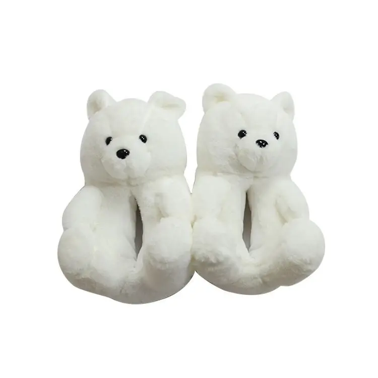 

Dropshipping Wholesale Teddy bear slippers fuzzy teddy Plush New Style Slippers House wear Teddy Bear Slippers for Women Girls, Picture