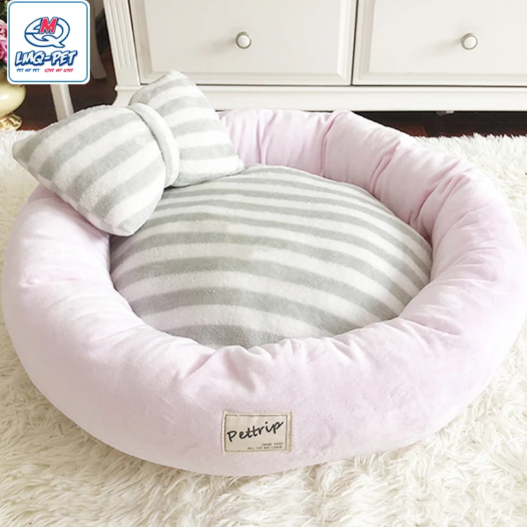 

Crystal velvet round Warm Teddy Dog bed Plush puppy kennel Four Seasons Pet Kitten Nest Cat Bed, Picture