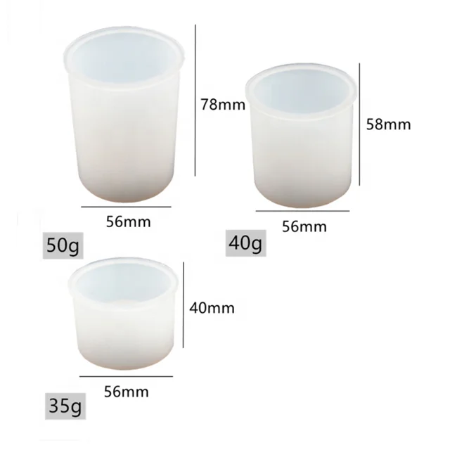 

DLW027 Cylindrical candle cup Candlestick concrete flowerpot silica gel mold aromatherapy candle cup cement mold, Transparent