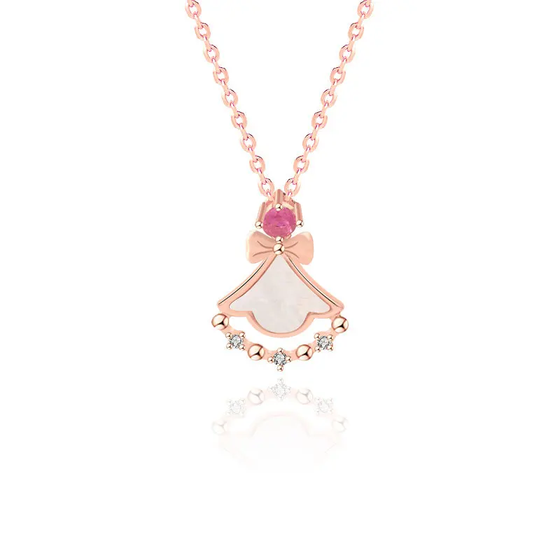 

Creative Little Skirts Fashion Jewelry 925 Sterling Silver Necklace Women