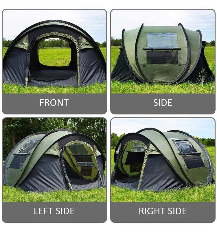 5 Person turbo life cabin camping Tent outdoor customized long, camping tent