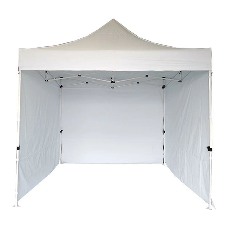 

3x3 Easy Pop Up Canopy Iron Frame Folding Gazebo Trade Show Tent