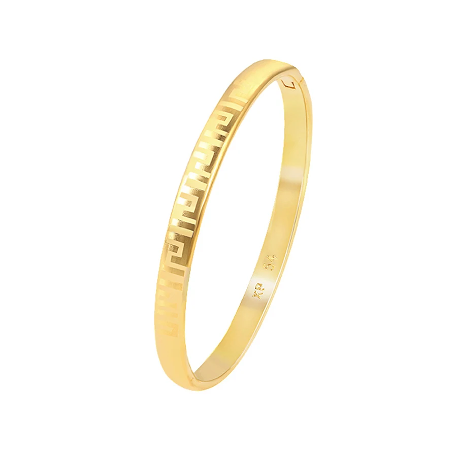 

52569 Xuping fashion women new design bangle jewelry 24k gold color copper bangle