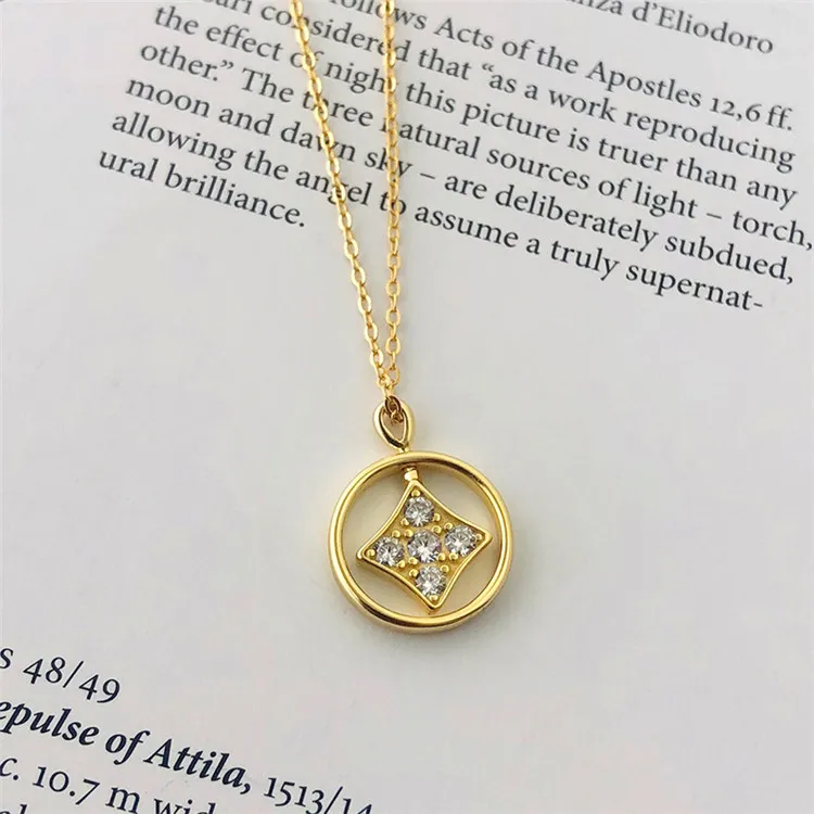 

Fashion Women Elegant Star Sterling Silver Pendant Jewelry Necklace, Picture shows