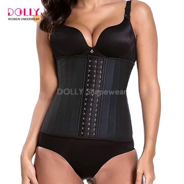 
25 Steel Boned Girdles Corset Waist Trainer Plus Size Latex Body Shaper Colombian Waist Cincher Trainer 