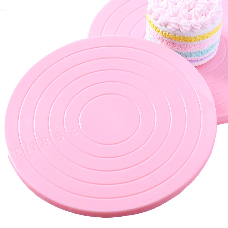 

Plastic Cake and Cookies Decorating Tools Rotating Stand With Scale