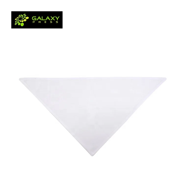 

New Arrival Blank Sublimation Bandana Pet Collar with Various Sizes, White