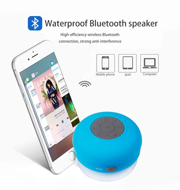 Shenzhen Factory Supplier Wholesale CE FCC ROHS IPX4 Waterproof Cheap Mini Round Shape Portable BT Speaker with MIC - ANKUX.COM