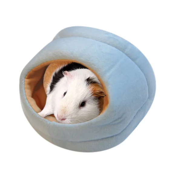 

Soft Cotton Comfortable winter nest Small Animal Guinea Pig Hamster Bed House., Photo color.