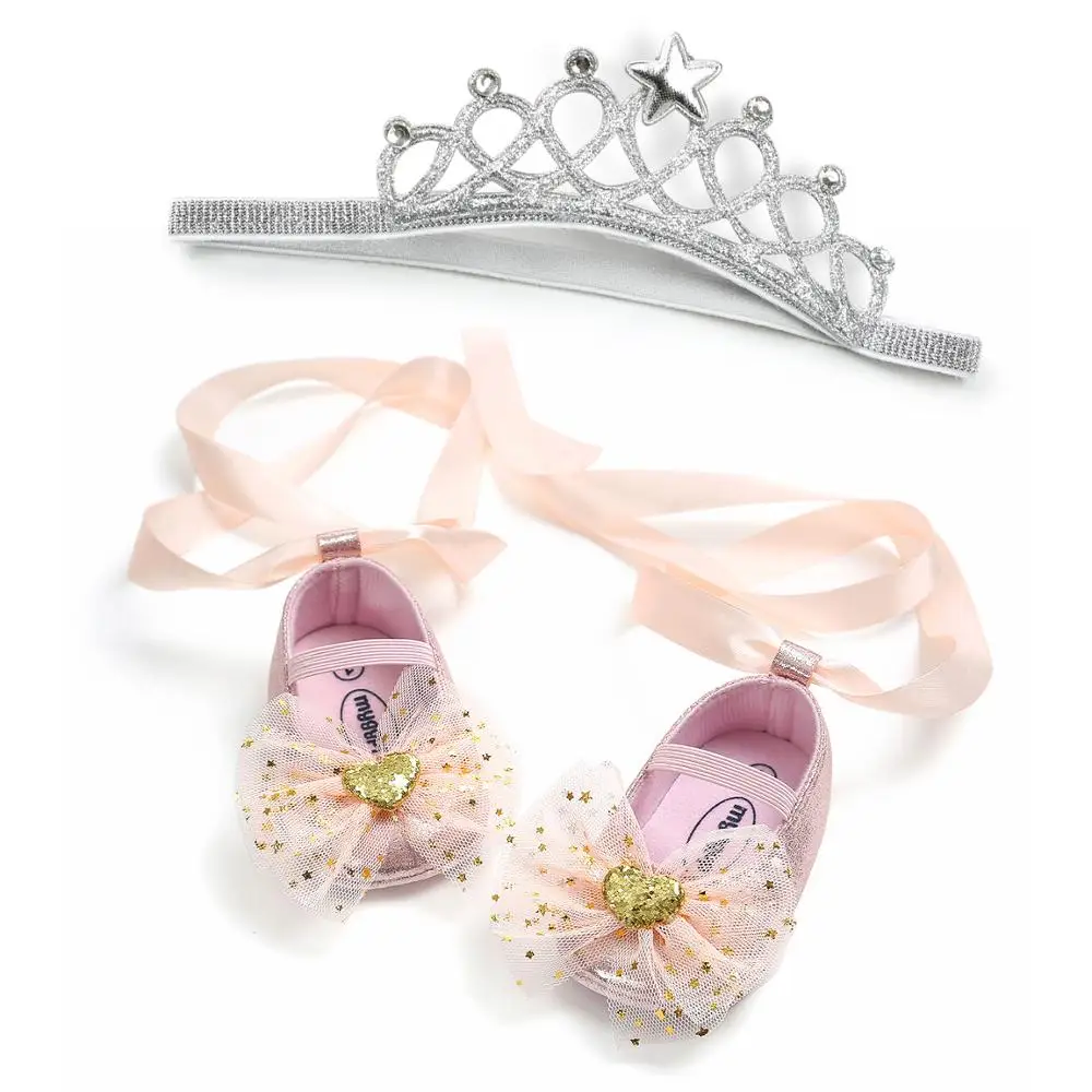 Ins Fashion Beautiful Bling Flower Spring&autumn Soft Sole Toddler Princess Baby Girl Shoes manufacture
