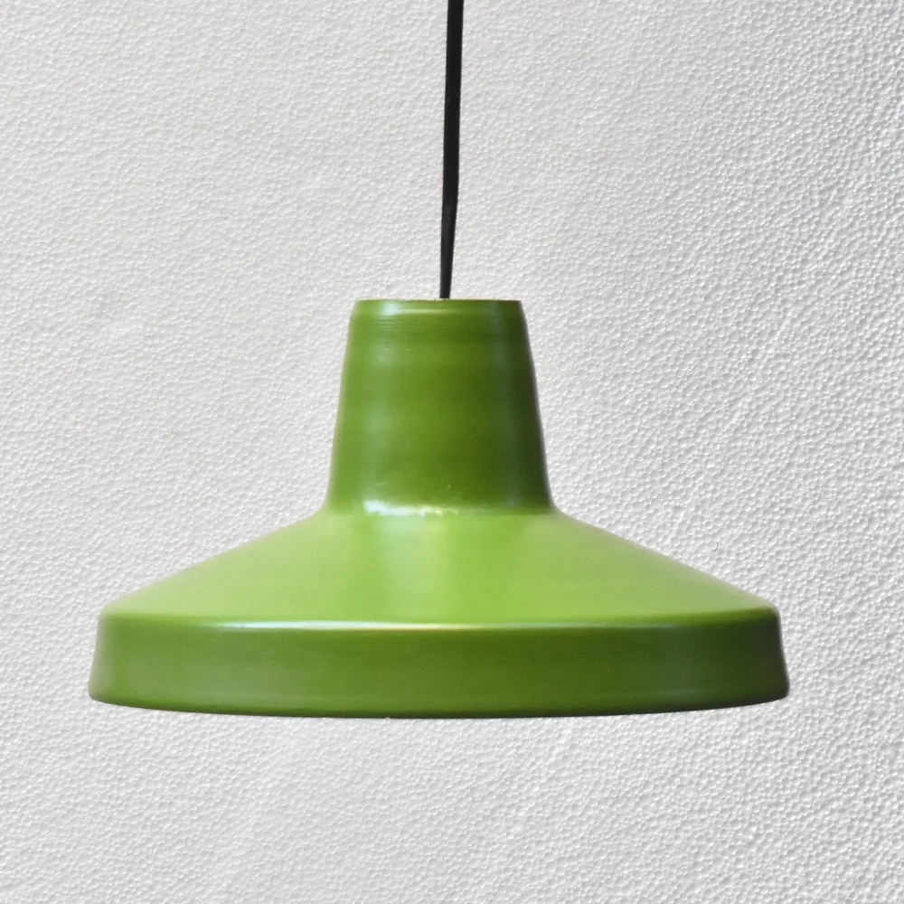 Amazon Best Seller Pendant Lamp Holder Spun Steel Light Green Color Powder Coated for Home and Patio by Axiom Home Accents