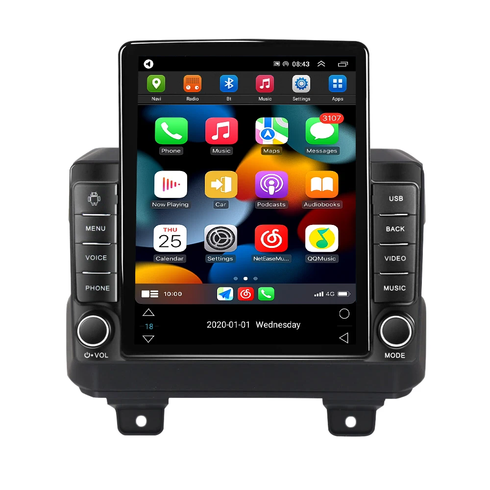 

Mekede BT+WIFI IPS DSP Auto Radio For Jeep Wrangler 2018-2019 Car Multimedia Player Support GPS Navigation