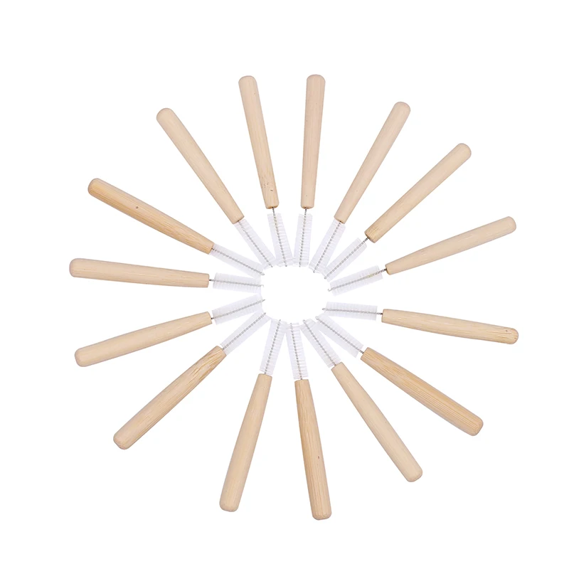 

Biodegradable Between Teeth Cleaner 100% Organic Deep Clean Toothpick Natural bamboo interdental brush